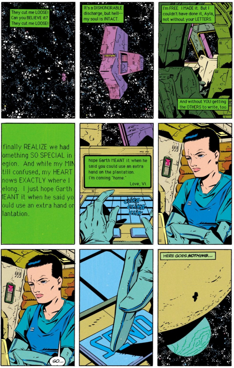Shrinking Violet figuring out where she belongs in the galaxy.